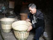 用竹子造的農作物盛具